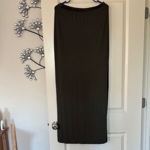 Forever 21 Olive Green Maxi Skirt